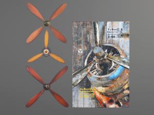 工业风风扇叶墙饰挂件