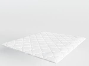 现代白色带菱形纹理的床垫