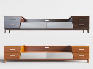 现代实木电视柜