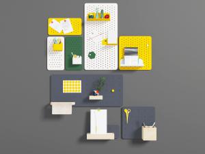 北欧墙面装饰的洞洞板置物架