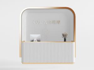 现代售楼部前台接待台