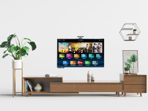 北欧实木电视柜电视机