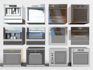 现代咖啡机烤箱消毒柜厨房电器