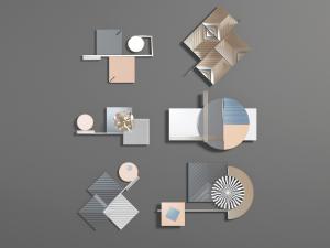 现代轻奢墙饰挂件