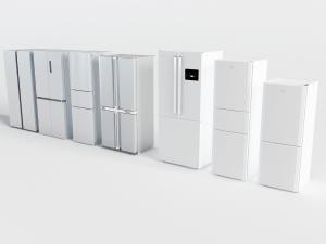 现代不锈钢电冰箱