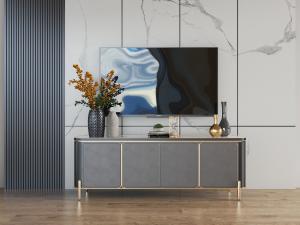 新中式电视柜电视机