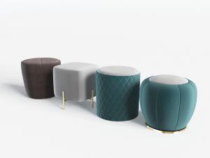 现代轻奢布艺坐凳坐墩
