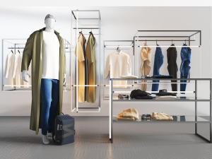 服装店陈列摆放展示架3d模型 服装店陈列摆放展示架