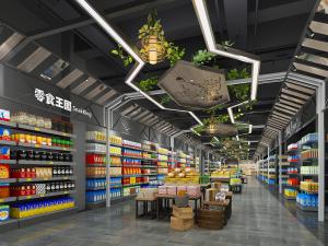 工业风零食店超市