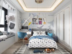 现代轻奢卧室儿童房