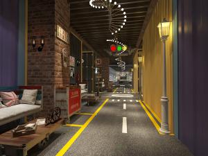 工业风酒店走廊过道