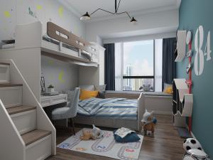 北欧儿童房上下床