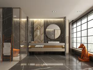 现代轻奢卫浴间卫生间