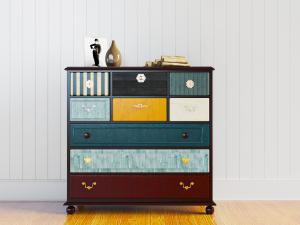 美式复古田园装饰斗柜