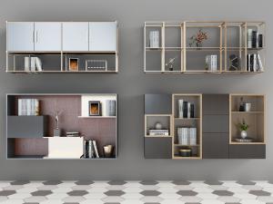 现代墙面装饰柜置物架