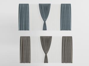 现代布艺窗帘窗纱