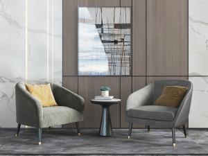 现代布艺单人沙发3d模型 现代布艺单人沙发