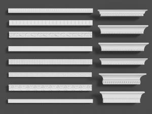 欧式雕花角线柱头