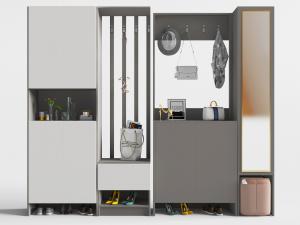 新中式玄关装饰鞋柜