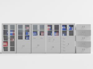 现代金属办公收纳装饰柜