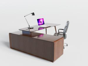 现代可转向的老板桌老板台