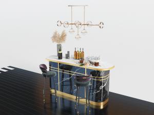 现代轻奢吧台吧椅