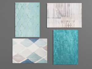 现代轻奢地毯3d模型 现代轻奢地毯