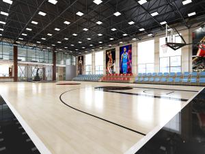 后现代体育馆篮球场