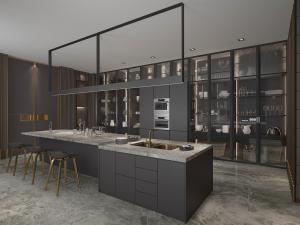 现代轻奢厨房操作间