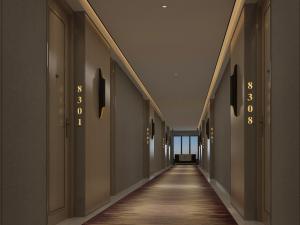 现代酒店过道走廊