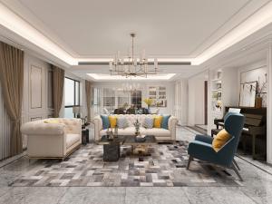 新古典客厅餐厅