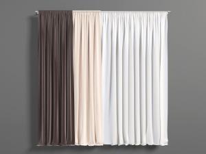 北欧咖啡色窗帘窗纱