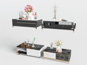新中式黑色茶几