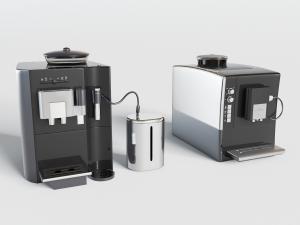 现代黑色咖啡机厨房电器