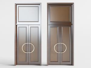 新中式实木双开门大门