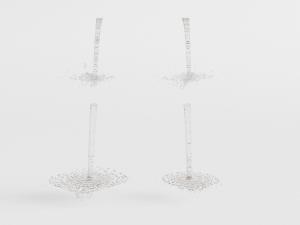 现代景观水柱、水花