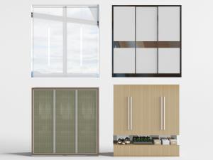 现代推拉门衣柜