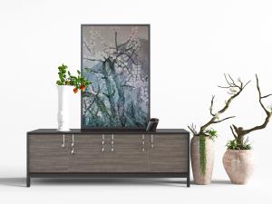 新中式实木电视柜