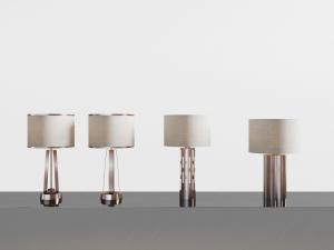 新中式柱形灯罩台灯