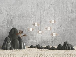 中式假山景观小品