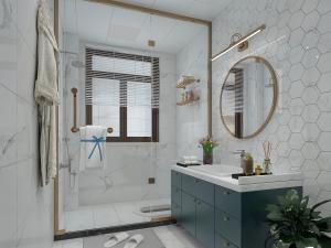 现代轻奢卫浴间卫生间