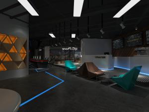 工业风网吧游戏厅网咖