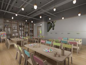 北欧幼儿园美术教室