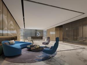 后现代大厅接待前台休息区