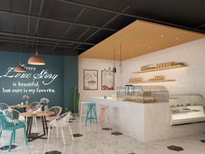 现代轻奢面包蛋糕房甜品店