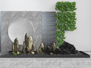 中式假山景观小品