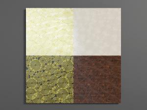 中式圆圈图案的壁纸