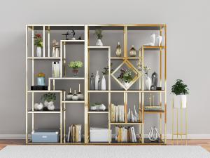 现代轻奢装饰置物架