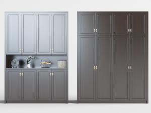 新中式实木装饰置物柜衣柜