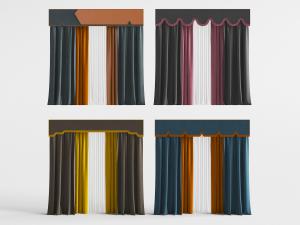 中式布艺窗帘窗纱